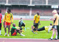 Les Lions lors de leur stage à Yaoundé