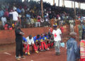 Tribune principale du stade municipal de Mbouda