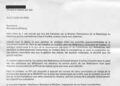 Lettre de Blatter à Etame Massoma