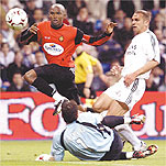 Deux buts de Samuel Eto&rsquo;o Fils achèvent le Réal de Madrid