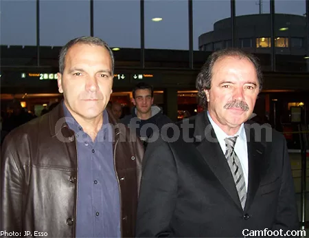 Artur Jorge (D) et son adjoint Raul Aguas