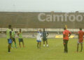 Le Racing de Bafoussam à l'entraînement ce vendredi à Douala