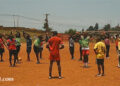 Les joueurs du TPO à l'entraînement ce samedi à Bafoussam