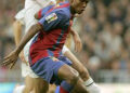 Samuel Eto'o during the Clasico