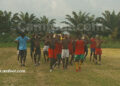 Les Nassaras s'entraînant ce vendredi à Kappa près de Douala