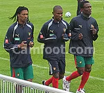 Samuel Etoo et ses coéquipiers font la connaissance du Stade de l’Amitié