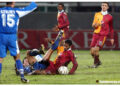 Saidou et Song, during the first leg of UEFA Cup game