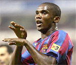 Eto&rsquo;o scores again in the spanish league