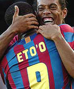 Eto&rsquo;o Gets A Hat Trick As Barcelona Qualifies for Knockout Stage of Champions League