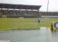Le stade de la Réunification de Douala après une pluie...