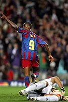 Ligue des Champions : Eto&rsquo;o envoie le Barça en demi-finale