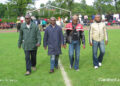 Lors du tournoi de football du Challenge camerounais 2006 à Brême