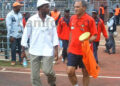 Jules Nyongha et Raul Aguas (ex coach adjoint sous Artur Jorge)