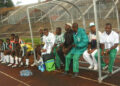 Le coach Djonkep et le staff des Nassara sur le banc de touche