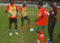Elong (gauche), Tchato, Makoun et Kameni