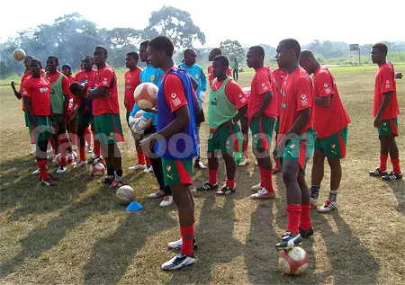Les Lionceaux pendant le 1er stage à Akono