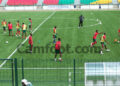 Premiers entrainement au stade de Point-Noire