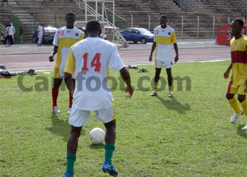 Les espoirs Guinéens s'entrainant à Garoua
