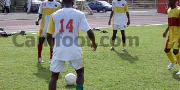 Les espoirs Guinéens s'entrainant à Garoua