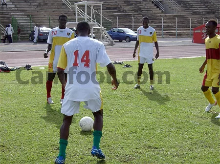 Les espoirs Guinéens s'entrainant à Garoua