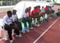 Le coach Ndtoungou et la banc camerounais