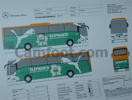 Le bus réceptionné sans heurt par la FIF (Fédération Ivoirienne de Football)