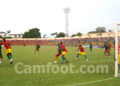 Phase de jeu devant les buts guinéens