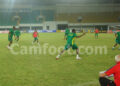 Pendant l'entraînement de mardi soir à Tamale