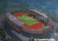 Maquette de l’un des stade de 20 000 places assises à construire à Bafoussam et Limbé par l’entreprise chinoise