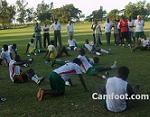 Premier entraînement des lions à Dar es Salaam
