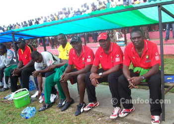 Bertin Ebwellé (à droite) coach adjoint des Cadets