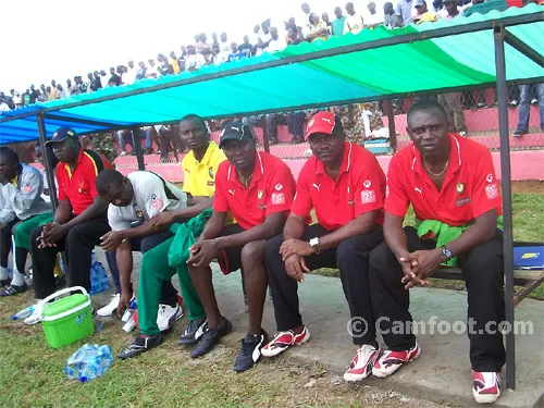 Bertin Ebwellé (à droite) coach adjoint des Cadets