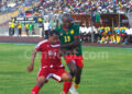 Somen buteur avec les Lions face à l'ïle Maurice à Yaoundé
