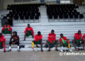 Les attendent pour s'entraîner au le stade Regional de Kigali