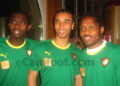 Augustin Binya (Benfica), Benoît Assou-Ekotto (Tottenham) et Jean II Makoun (Lyon)