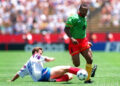 Vitor Ndip Akem le dernier défenseur des Lions au mondial 1994 aus USA