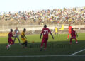 phase du match retour des 16èmes de finales retour de la Coupe de la Confédération Aigle de la Menoua- Union Sportive de Ouagadougou (2-0)