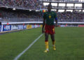 Eto'o s'apprête à exécuter un corner, lors du match Cameroun-Togo (3-0) de samedi dernier à Yaoundé