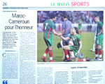 La presse marocaine chausse les crampons