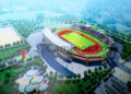Image de la maquette du futur stade de Bafoussam