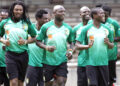 Cameroon training at Kasarani stadium, Nairobi