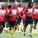 Les Lions se sont entraînés
