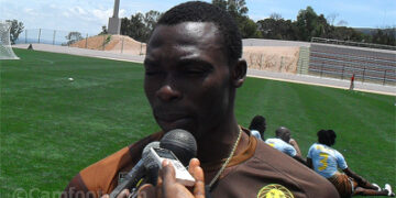 Le gardien Idriss Carlos Kameni répondant à nos questions