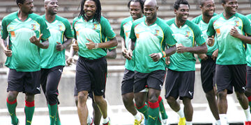 Cameroon kicked off their training Wednesday in Nairobi