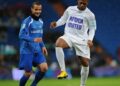 Pendant le match de Gala organisé par l'UNICEF pour l'Afrique