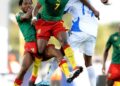 Nguemo lors du Cameroun-Gabon de la Can 2010 en Angola