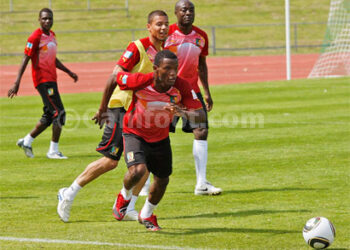 Jean Patrick Abouna à l'entrainement à Lienz