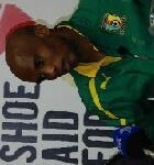 Eto&rsquo;o soutient Shoe Aid For  Africa