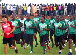 Les Lions se sont entrainés à Garoua