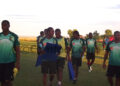 Les Lions à l'entrainement ce mardi au centre technique de Cotonsport de Garoua